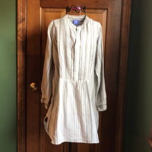 Pine Cone Hill Long Linen Tunic S/M Loose Fit